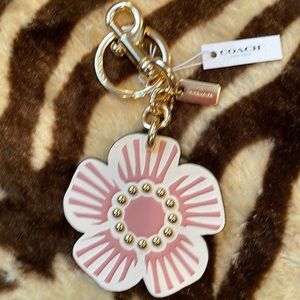 Coach Flower keychain/clip